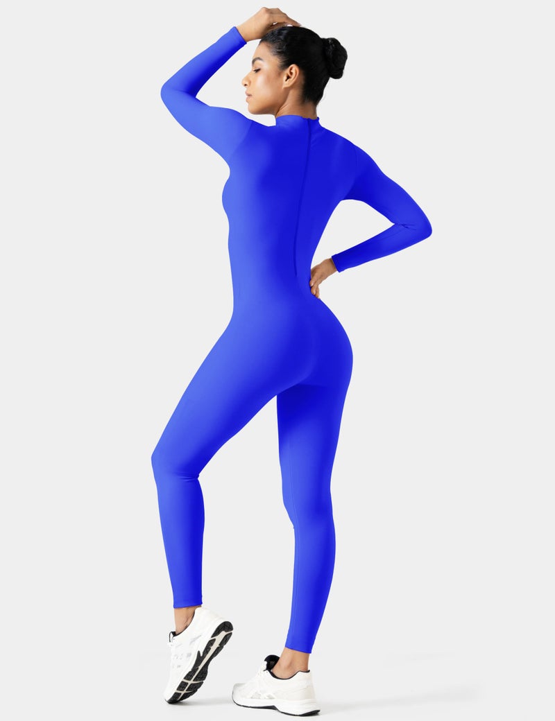 Speerise Women Bodysuit Rompers Long Sleeve Jumpsuits Leotards One Piece Tummy Control Yoga Workout Outfits â€“ Sculpted Fit with Long Sleeves & Tummy Control for Dancers, Athletes, or Everyday Fashion - Image 3